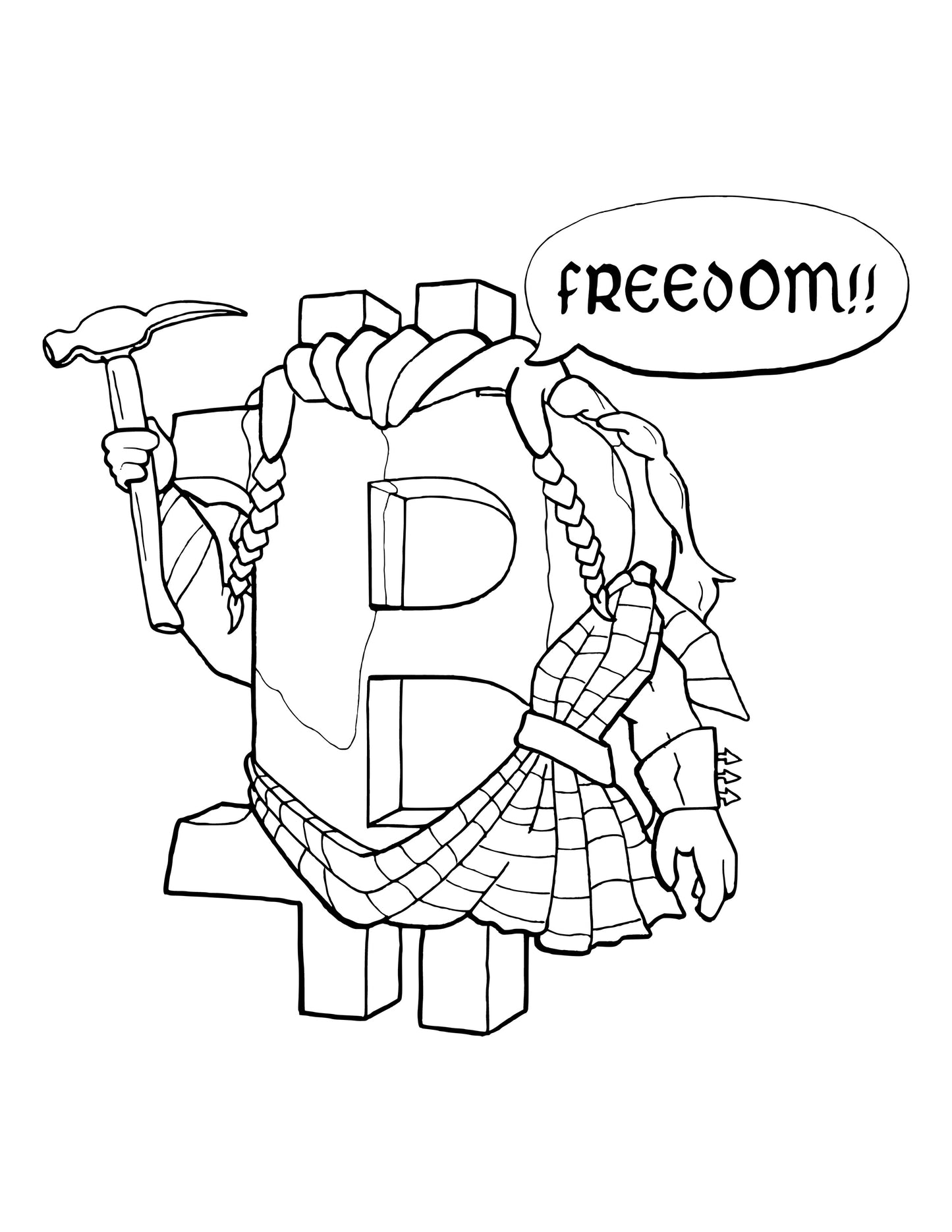 #106 Braveheart - Coloring Page