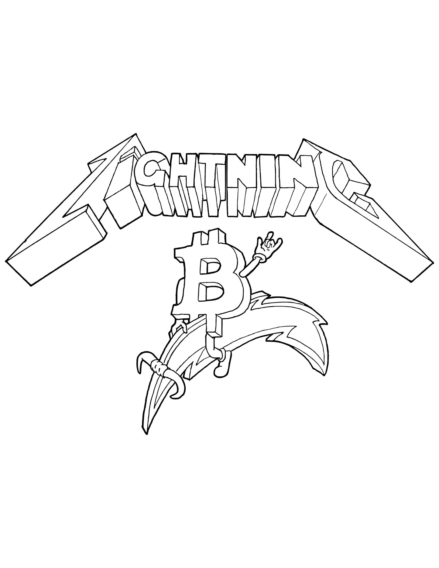 #107 Ride The Lightning- Coloring Page