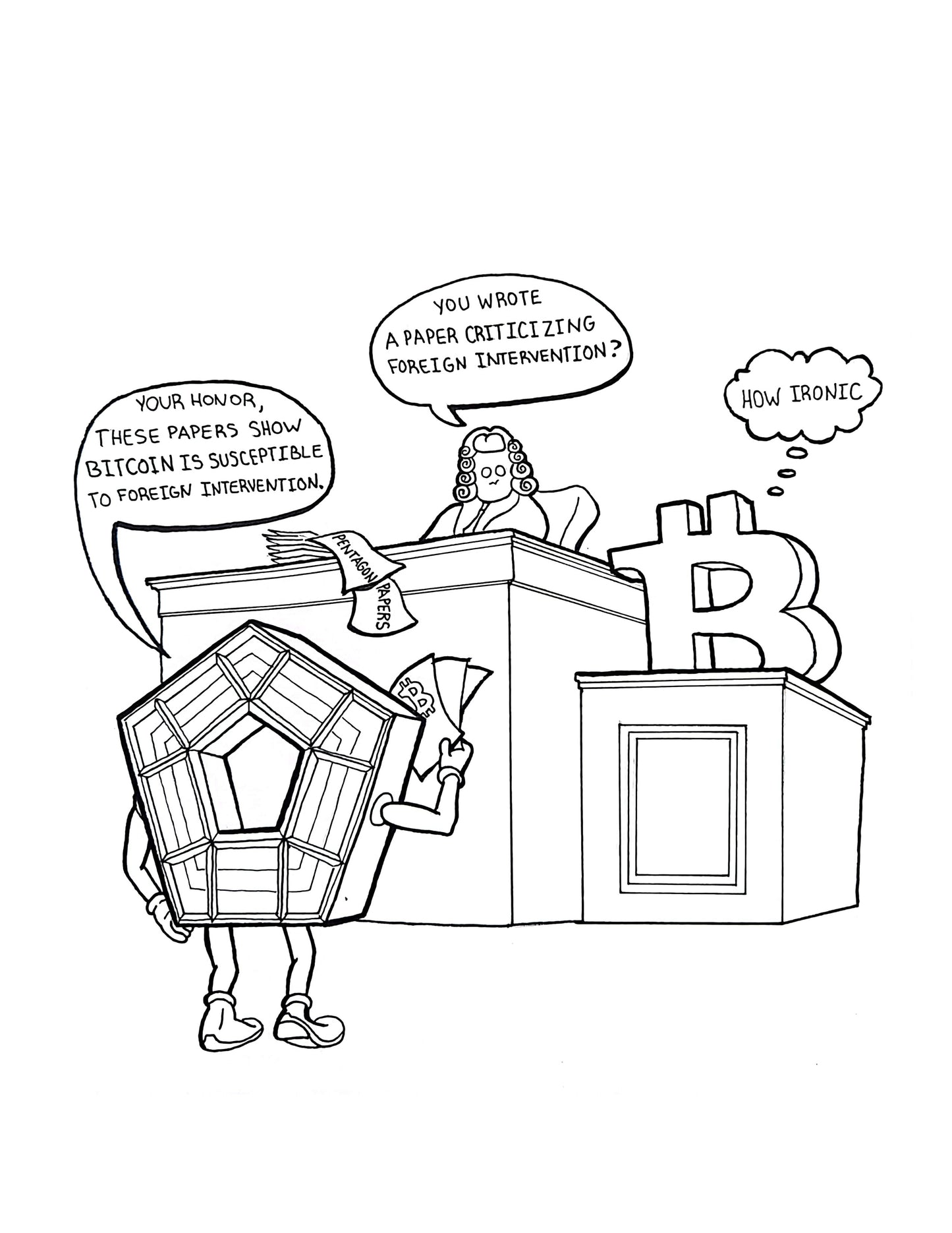 #119 Pentagon Papers - Coloring Page