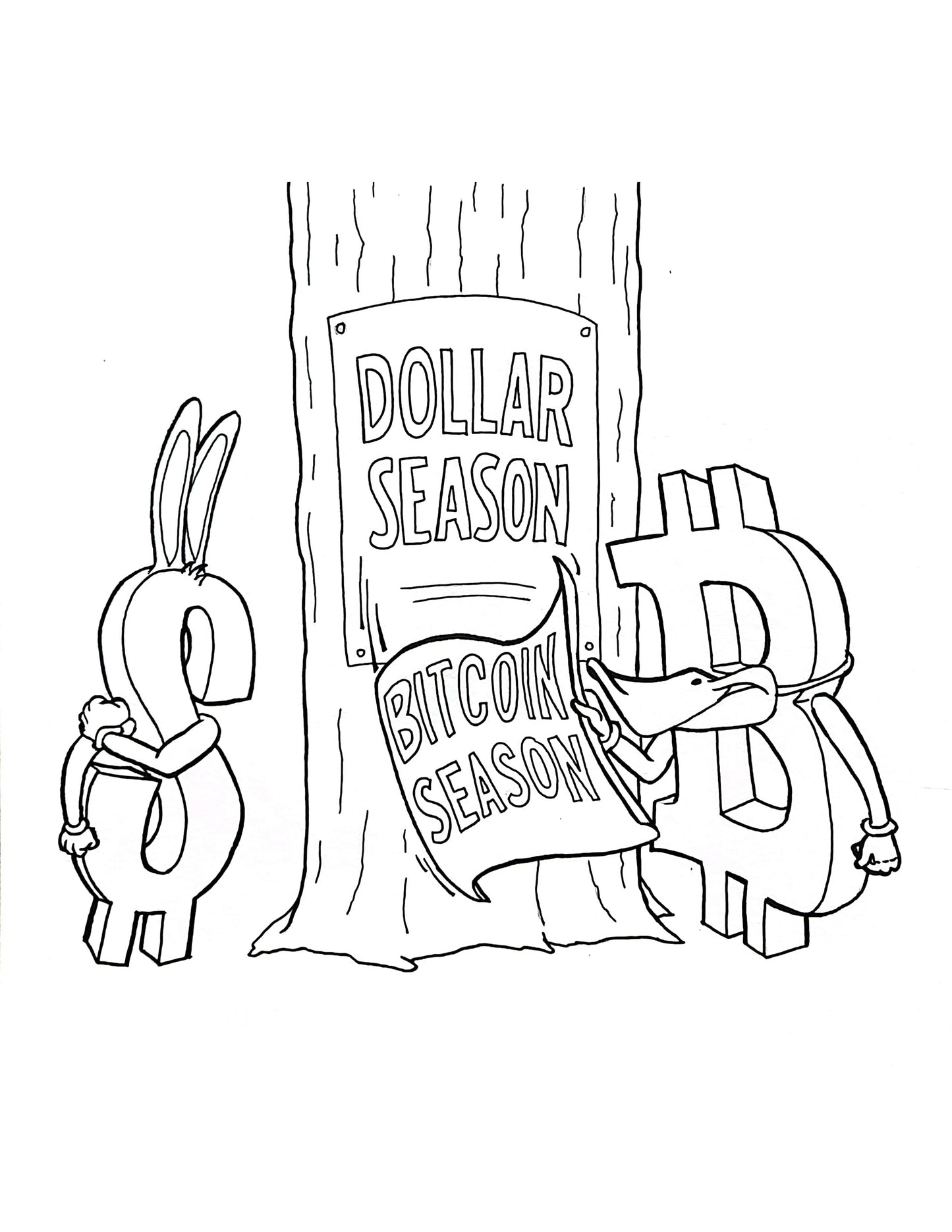 #151 Dollar Season - Coloring Page