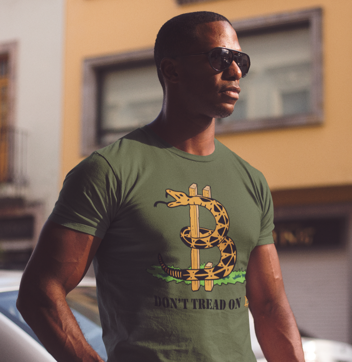 Don't Tread on Bitcoin - Tri Blend T-Shirt
