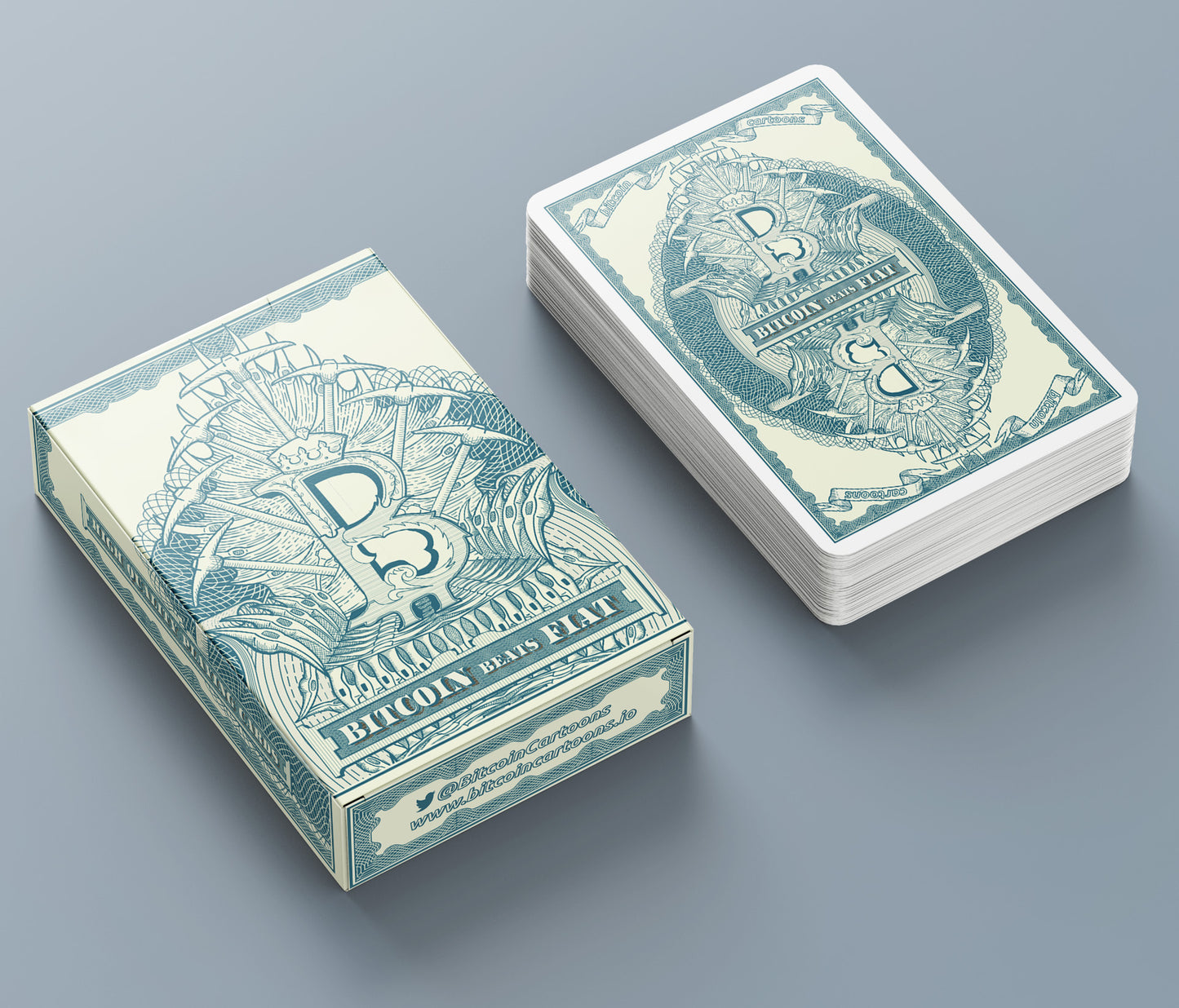 Bitcoin Beats Fiat Playing Cards
