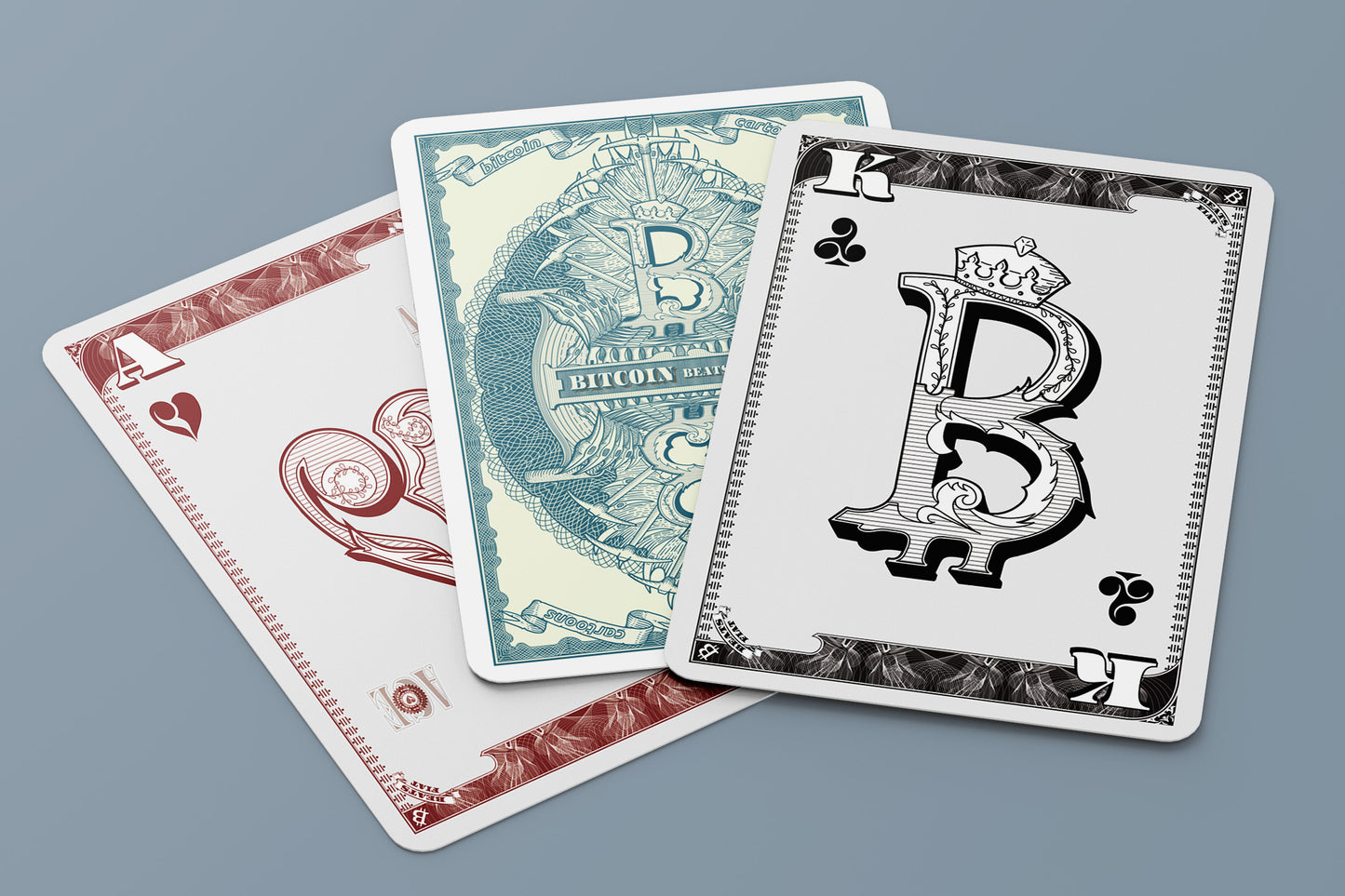 Bitcoin Beats Fiat Playing Cards