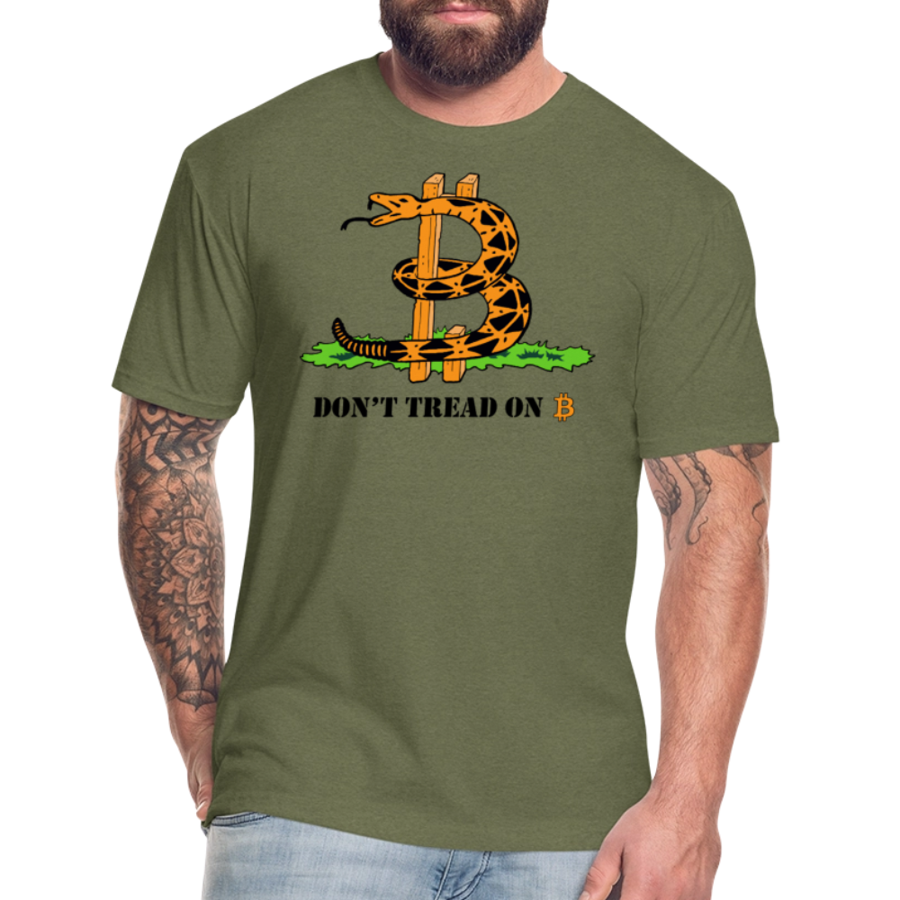 Don't Tread on Bitcoin T-Shirt - heather military green
