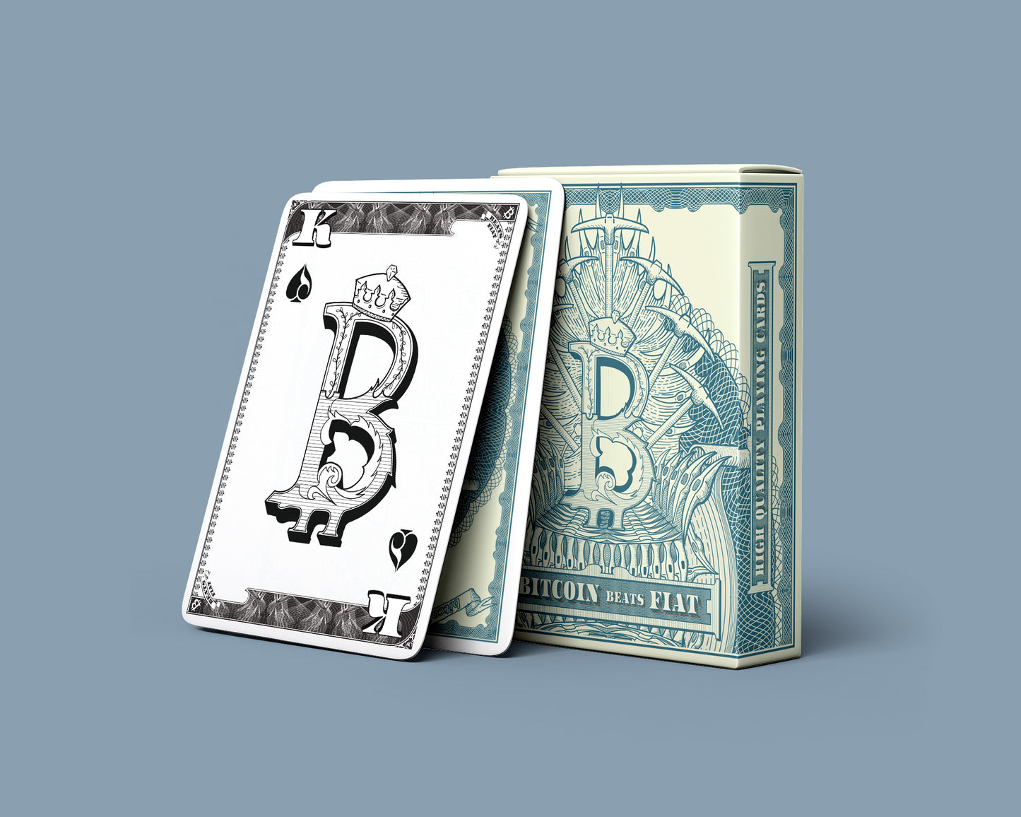 Bitcoin Beats Fiat Playing Cards